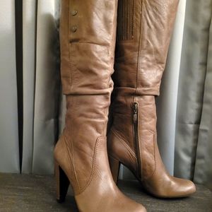 GUESS Genuine Leather Knee High Slouch Boots Sz. 7